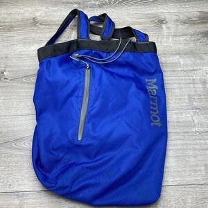 Marmot Backpack 22 Inch Blue Nylon Mens Lightweight Drawstring Daypack Gym